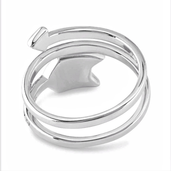 Montana Silversmiths Sky Fletched Arrow Opal Ring  Size 7 NEW! - Picture 2 of 10